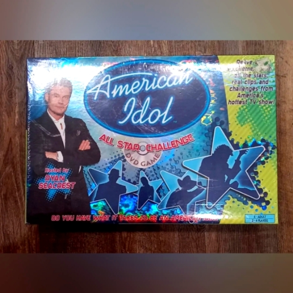 American Idol Board Game w/ DVD All Star Challenge Hosted by Ryan Seacrest 2006